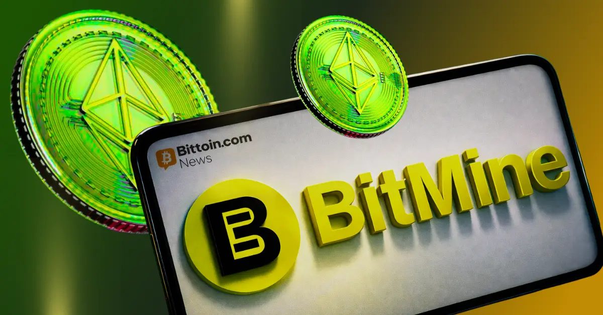 Bitmine ETH Holdings Reach 5.98 Million as Treasury Nears 5%